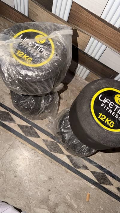 12 KG Dumbbells Pair – Brand New / Unused – Gym & Home Workout