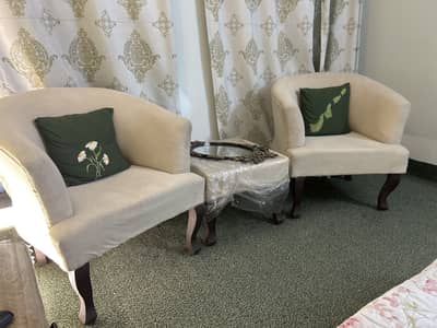 Bedroom Chair Set with Coffee Table