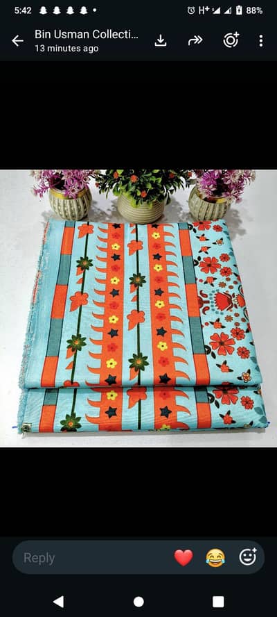 Farsi Lawn Sky Blue - MA Crown Fabrics - 2.5 Meter Shirt