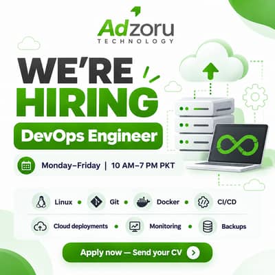DevOps Engineer Required – Male Staff | AWS | Docker | CI/CD | Pakista