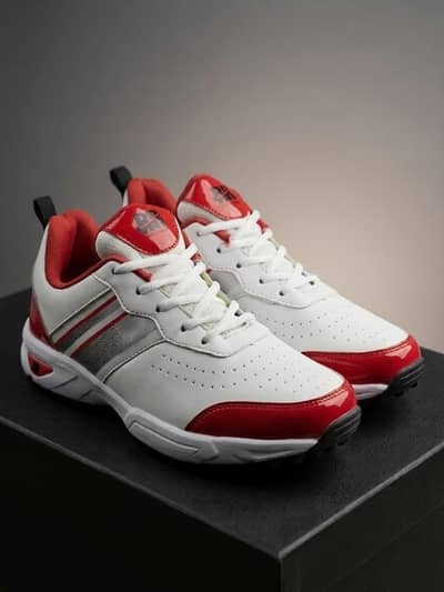 RR Brand New Men's Sneakers | White & Red Casual/Sports Shoes