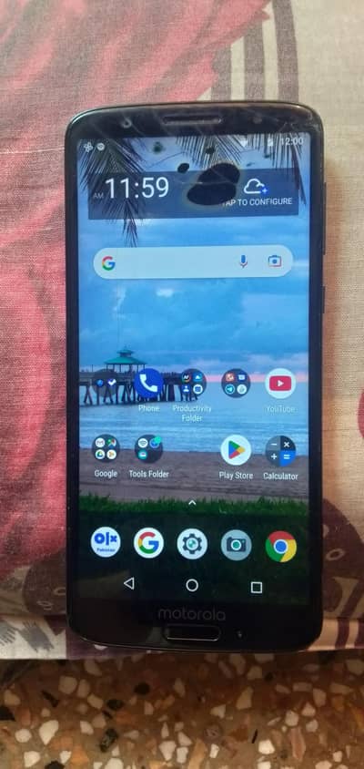 Motorola  G6 IPS Display 5.7" Storage 3/32GB Non PTA Touch Crack