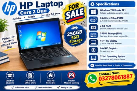 HP Core 2 Duo Laptop