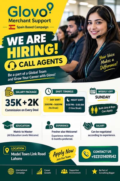 WE ARE HIRING – CALL CENTER AGENTS