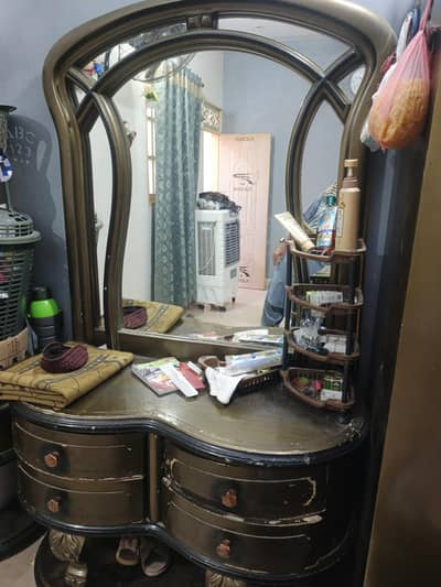 double bed wardrobe 3 dressing table