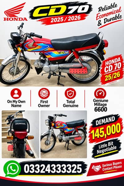 Honda CD 70 RED