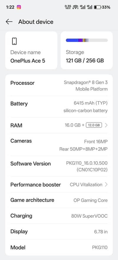 One Plus Ace 5