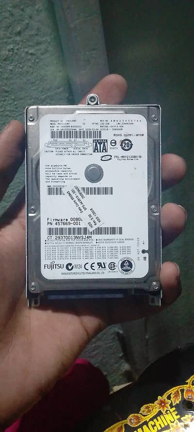 120gb hard ware original lap top kit