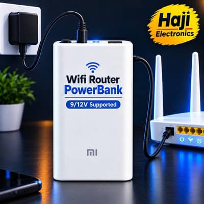 Wifi Router Power Bank. Wifi Router UPS. 20,000mAh . 6-8 Hr backup