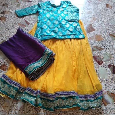 langa banarsi kurti chafoon doopata