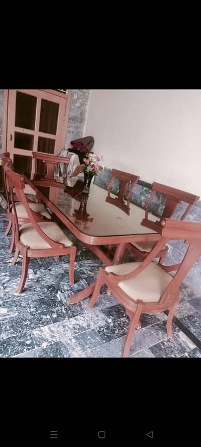 Dining table with 6 chairs