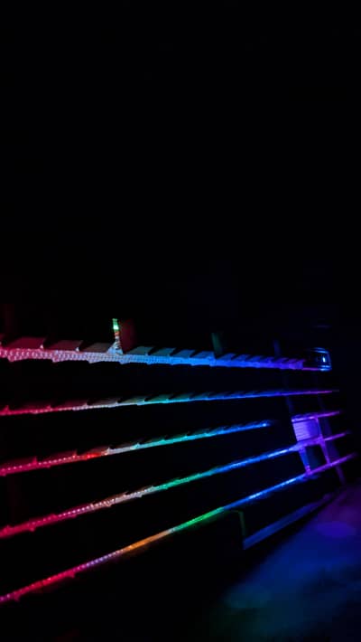 TRANSPARENT PINXU PRO GAMING R4 RGB KEYBOARD