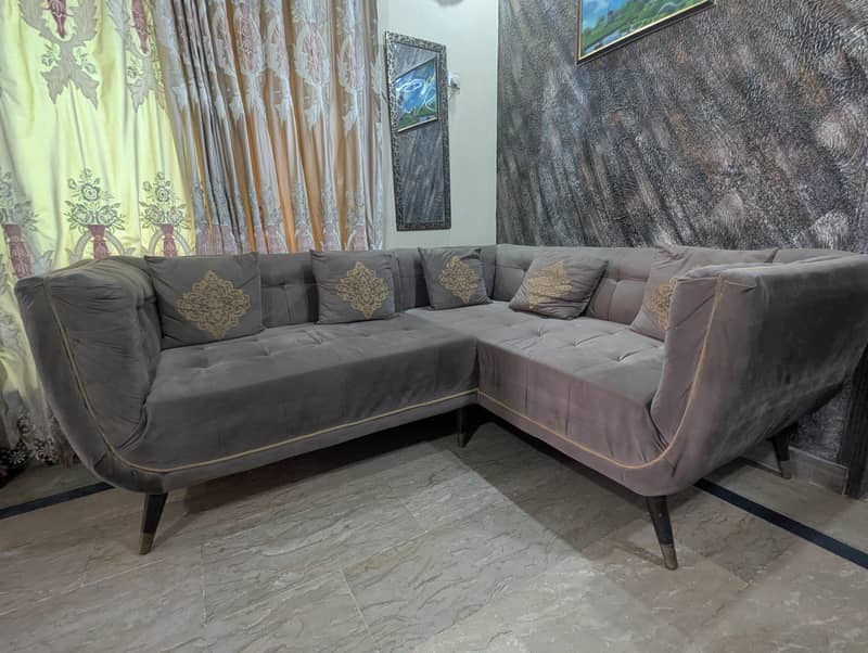 L shape corner sofa 4