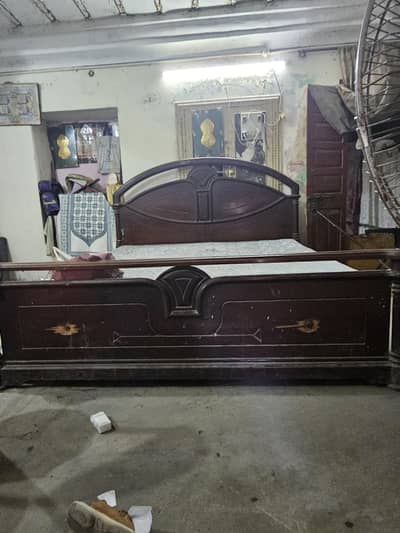 Bed Set with Side Table & Dressing Table