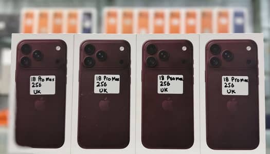 IPHONE 18 PRO MAX 256 GB NON PTA PHYSICAL eSIM BURGUNDY BOX PACK