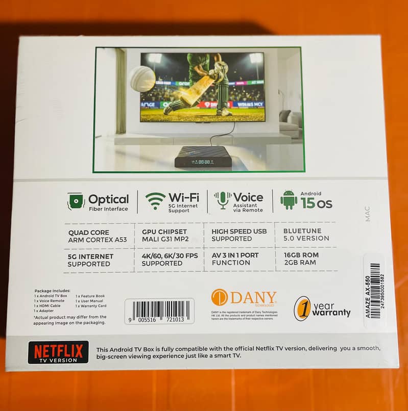 DANY ANDROID BOX 4K RESOLUTION 4