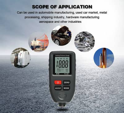  R&D TC100 Car Paint Tester – Digital Paint Thickness Gauge