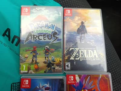 Nintendo switch games perfect condition
