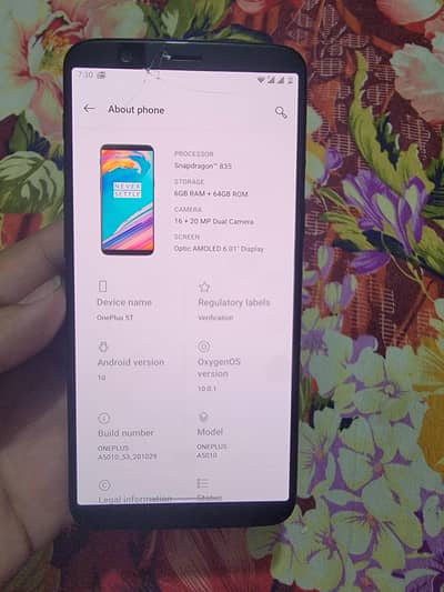 One Plus 5T PTA approved Gaming phone