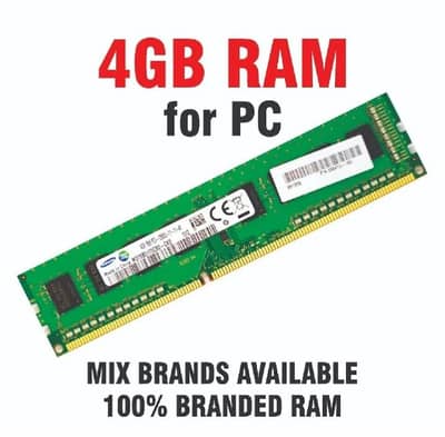 RAM 4 GB PC Desktop/Tower DDR 3