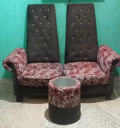 velvet high back sofa chair