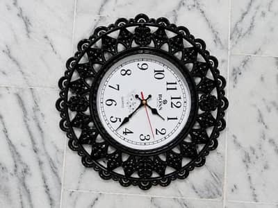 Elegant Black Wall Clock | Premium Look | Brand New | Only 1 Available