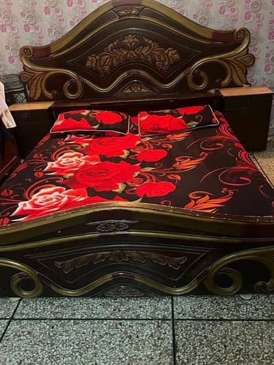 wooden bed for sale
