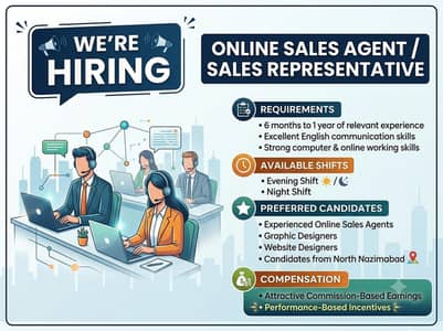 Online Sales Jobs Karachi | Sales Executive | Evening & Night Shift