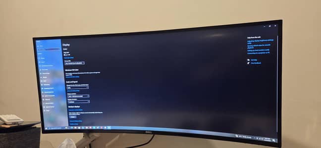 Dell curved ultra wide 34 inch led
