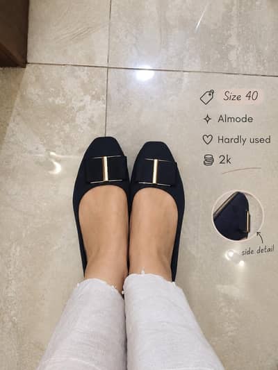 black pumps size 40 (10inches)