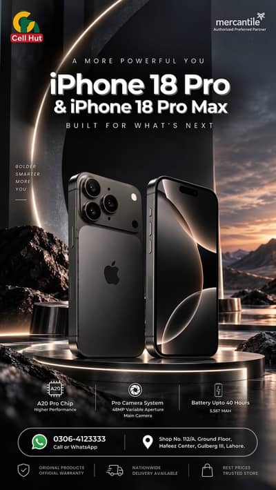 iPhone 18 Pro Max Black Colour With Charger In Hot Deal
