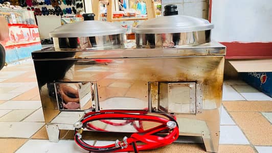 double deep  fryer 13 liter  pure SS