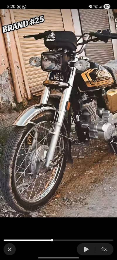 HONDA 125 SELF START GOLD EDITION
