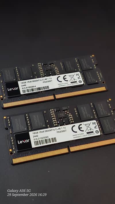 Lexar 16gb ddr5 5600mhz laptop ram