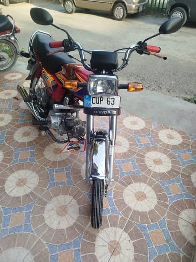Honda CD70 cc Model 2024 On WhatsApp 0322-0783802