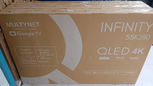MULTYNET QLED TV Google Android voice 2 YEAR WARRANTY
