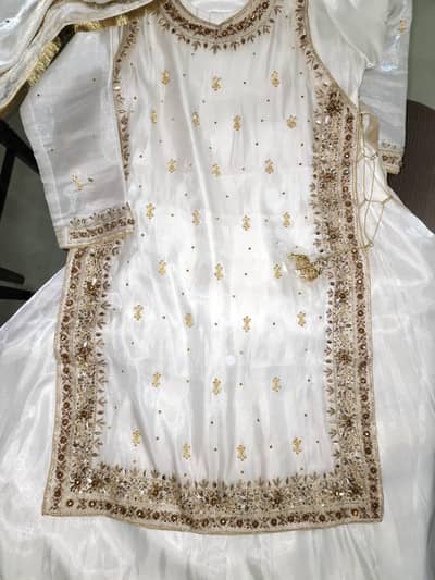 Ready to wear brand new maxi with separate bejeweled gown
