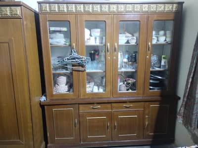 wooden Almari show case