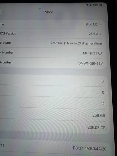 ipad Pro M1 256 gb