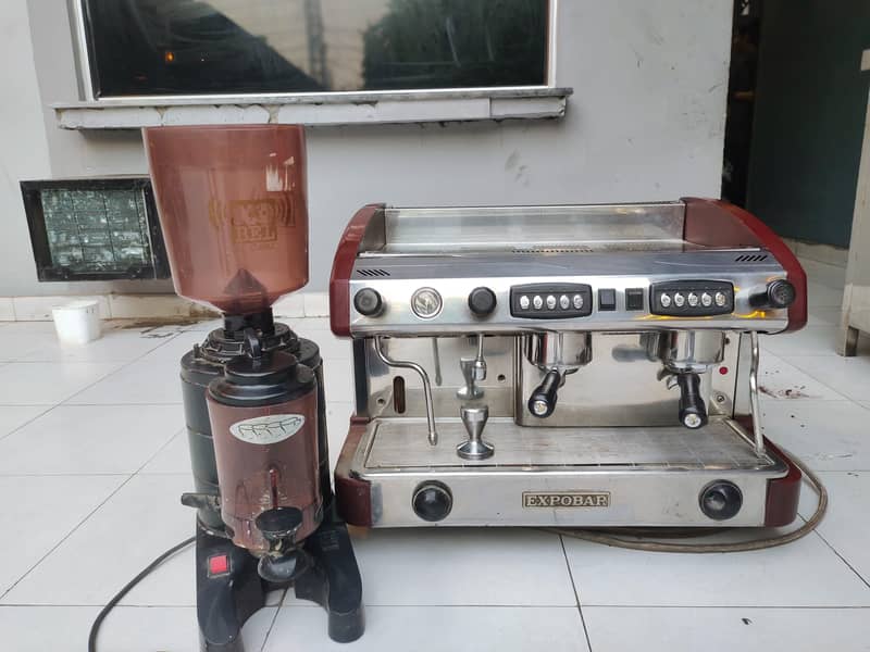 coffee machine+ coffee Grinder 1