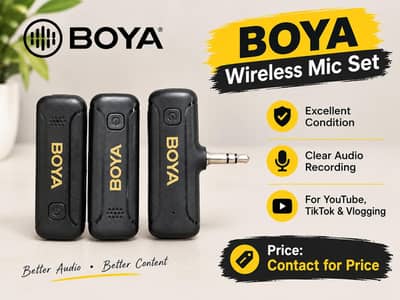 boya wireless mic set