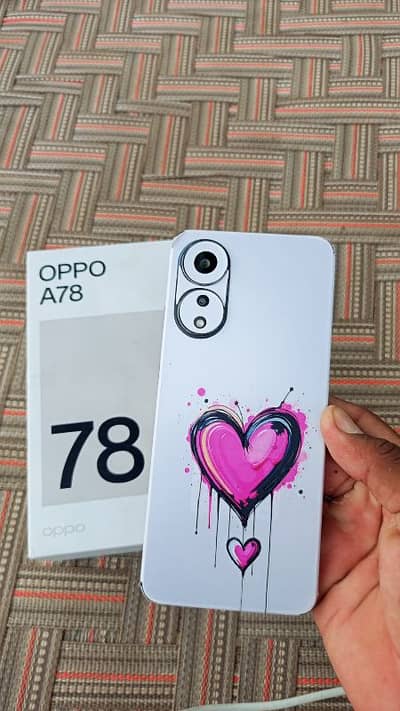 oppo A78 8 GB 256gb PTA approve