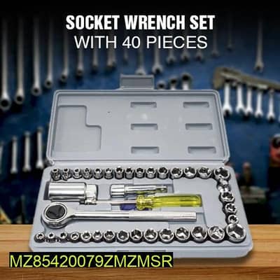 40 peice socketwrench setchrome vadium steel