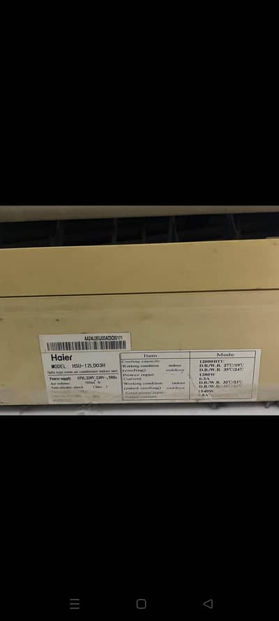 hair ac sada no inverter all ok