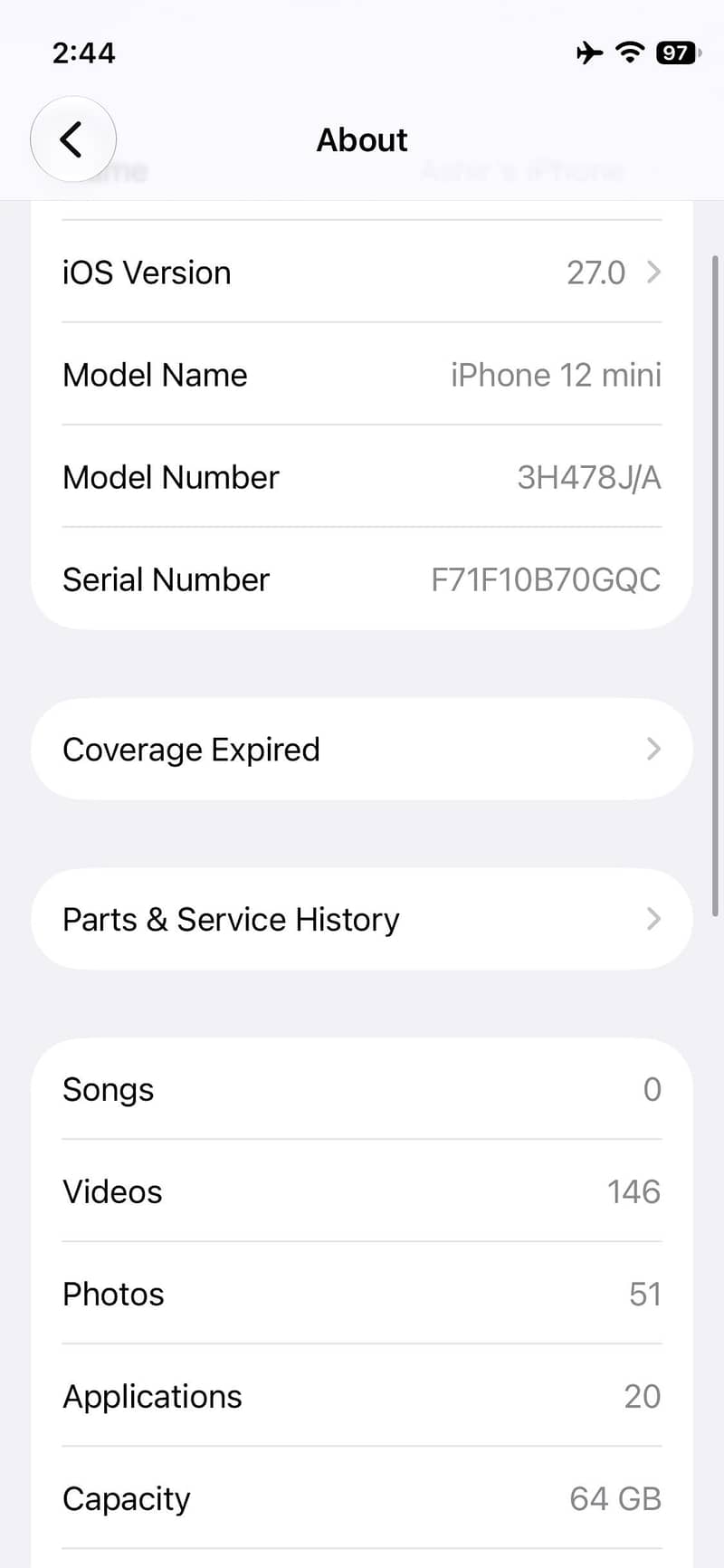 iPhone 12 mini waterpack 1
