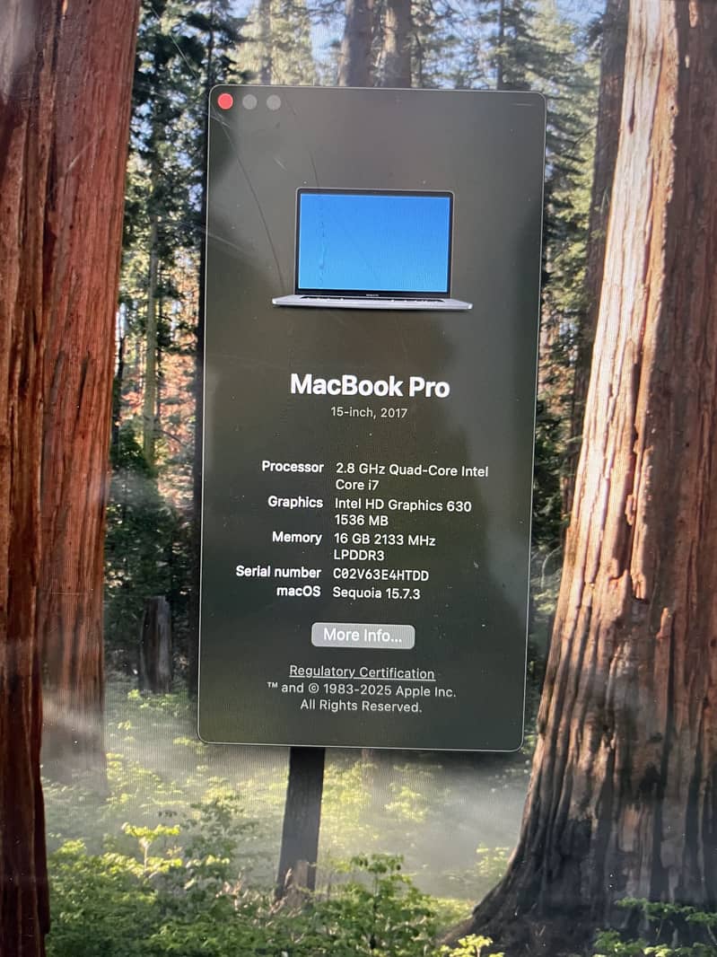 Macbook pro 2017 15" 6