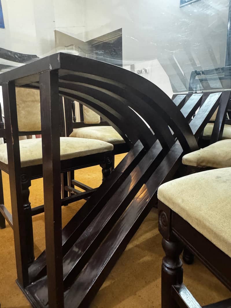 6 Seater Dinning Table Set Solid Wood 2
