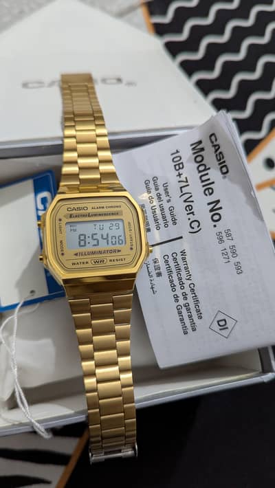 Casio Vintage Gold Watch