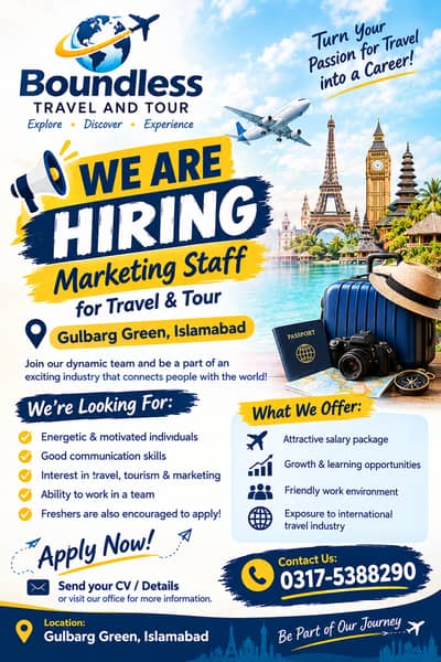 Hirring Staff for Travel Agency