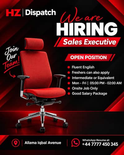 Looking For Sales Agent For Disptach